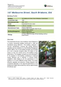 Microsoft Word - SBEnrc - Project 1.1 Case Study 187 Melbourne Street QLD.doc