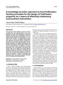 Health / Personal life / Nutrition / Food and drink / Micronutrient / Food fortification / Project Healthy Children / Vitamin A deficiency / Malnutrition / Helen Keller International / Sight and Life / Food policy