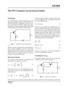 AN103 The FET Constant-Current Source/Limiter