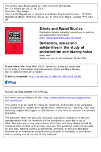 This article was downloaded by: [Northumbria University] On: 12 November 2012, At: 03:27 Publisher: Routledge Informa Ltd Registered in England and Wales Registered Number: Registered office: Mortimer House, 37-4