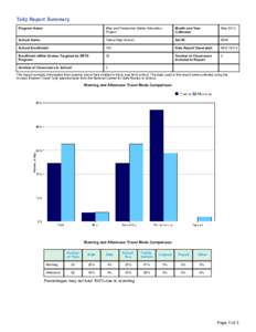 Tally Report Summary Program Name: Bike and Pedestrian Safety Education Project