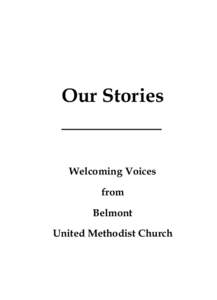 Our Stories  Welcoming Voices from Belmont United Methodist Church