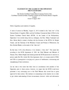 Economy of Anguilla / Economy of Antigua and Barbuda / Economy of Grenada / Economy of Montserrat / Anguilla / Economy of the Caribbean / Organisation of Eastern Caribbean States / Eastern Caribbean Central Bank