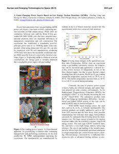 Nuclear technology / Electrical generators / State functions / Battery / Heat transfer / Radioisotope thermoelectric generator / Cold fusion / GPHS-RTG / Nuclear reactor / Physics / Energy / Spacecraft