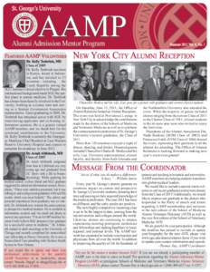 St. George’s University  AAMP Alumni Admission Mentor Program Featured AAMP Volunteers