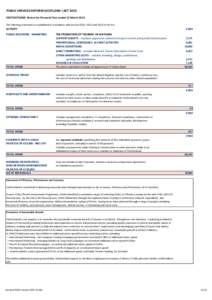 PUBLIC SERVICES REFORM (SCOTLAND ) ACT 2010 VISITSCOTLAND Return for Financial Year ended 31 March 2013 The following statements are published in accordance with Section 31(1), 31(2) andof the Act. ACTIVITY PUBLIC