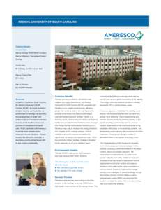 Medical University of South Carolina (MUSC) Works with Ameresco on ESPC