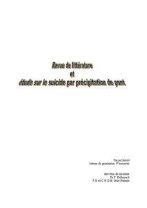 Pierre Delvot Interne de psychiatrie 4° semestre directeur de mémoire