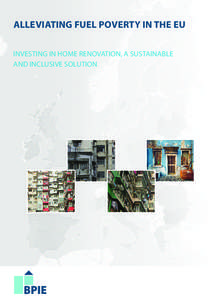 ALLEVIATING FUEL POVERTY IN THE EU INVESTING IN HOME RENOVATION, A SUSTAINABLE AND INCLUSIVE SOLUTION This study is prepared by the Buildings Performance Institute Europe Bogdan Atanasiu (Project coordinator)