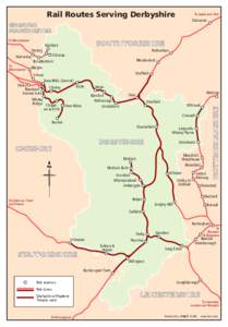 Rail Routes Serving Derbyshire  To Leeds and York Doncaster