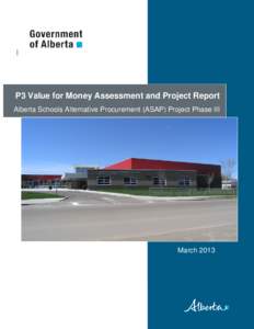 P3 Value for Money Assessment and Project Report