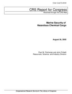 Prevention / Dangerous goods / United States Coast Guard / Port security / United States maritime law / Cargo / Merchant vessel / Maritime security / Homeland security / Law enforcement in the United States / Transport / Safety