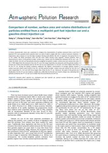 Colloidal chemistry / Aerosol science / Particulates / Air pollution / Gasoline direct injection / New European Driving Cycle / Particle size / Particle / Lean burn / Pollution / Internal combustion engine / Atmosphere