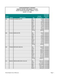 ILLINOIS DEPARTMENT OF REVENUE PERSONAL PROPERTY REPLACEMENT TAX (PPRT) COUNTY ALLOCATION MAILER - PERIOD 8 - FY 2011 COUNTY[removed]OGLE  Home