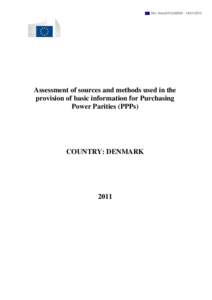 Ref. Ares[removed][removed]Assessment of sources and methods used in the provision of basic information for Purchasing Power Parities (PPPs)