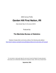 Garden Hill First Nation, IRI.xls