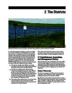 Chapter 2, The Districts, Draft Comprehensive Conservation Plan, 9 North Dakota Wetland Management Districts