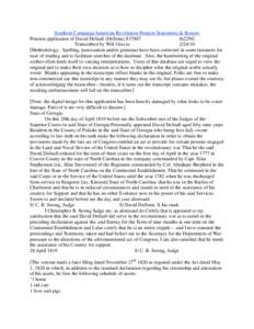 Southern Campaign American Revolution Pension Statements & Rosters Pension application of David Defnall (Deflenn) S37887 fn22NC Transcribed by Will Graves[removed]Methodology: Spelling, punctuation and/or grammar have b