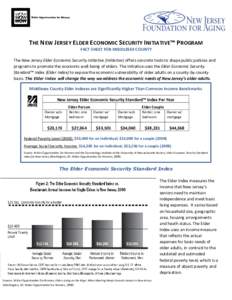 THE NEW JERSEY ELDER ECONOMIC SECURITY INITIATIVE™ PROGRAM FACT SHEET FOR MIDDLESEX COUNTY The New Jersey Elder Economic Security Initiative (Initiative) offers concrete tools to shape public policies and programs to p