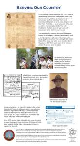 Serving Our Country In this message, dated November 28, 1776 – early in the American Revolution – Jamestown’s Town Clerk directs the Town Sergeant to call all the freemen of Jamestown to a Town Meeting. The General