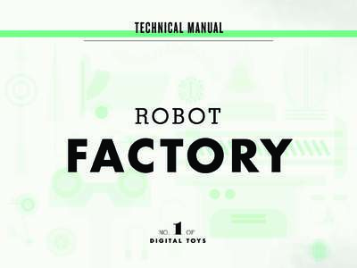 TECHNICAL MANUAL  RO B O T FACTORY 1