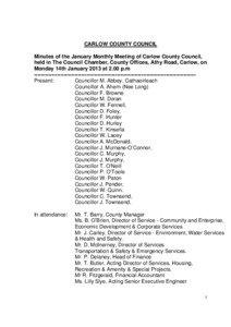 County Carlow / Councillor / Geography of Ireland / Fergal Browne / Carlow / Jim Townsend / Muine Bheag / Counties of Ireland / Members of the 22nd Seanad / Government / Carlow County Council