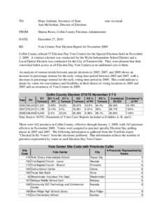 Microsoft Word - Collin County Post Election Report November 2009 _2_.doc