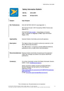 SIB 2014-24R1 Iraqi Airspace Draft