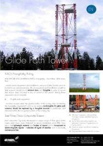Exel Glide Path Tower data sheet