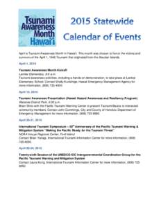 Oceanography / Tsunami warning system / Pacific Tsunami Warning Center / Aleutian Islands earthquake / NOAA Center for Tsunami Research / West Coast and Alaska Tsunami Warning Center / Physical oceanography / Tsunami / Warning systems