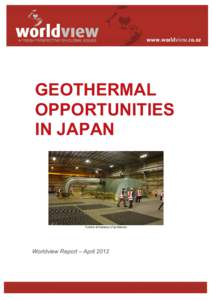 GEOTHERMAL OPPORTUNITIES IN JAPAN Turbine at Kawerau (Fuji Electric)