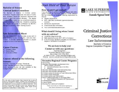 North Central Association of Colleges and Schools / American Association of State Colleges and Universities / Geography of Michigan / Lake Superior State University / Sault Ste. Marie /  Michigan / Probation officer / Corrections / Criminal justice / Chippewa County /  Michigan / Criminal law / Law