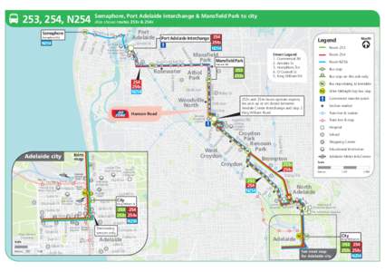 Semaphore, Port Adelaide Interchange & Mansfield Park to city  253, 254, N254 TAFE SA 41