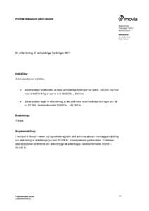 Politisk dokument uden resume Sagsnummer ThecaSagMovitBestyrelsen 22. marts 2012