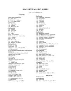 Samanids / Mongol Empire / Ethnic groups in Afghanistan / Uyghurs / Kara-Khanid Khanate / Khan / Atsiz / Il-Arslan / Nasir al-Din / Turkic peoples / Asia / Year of birth uncertain