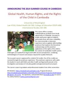 Ethics / Practicum / Training / Human rights