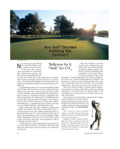 Are Golf Courses Holding the Carbon? JACK DYKINGA (K7087-17)  Turfgrass As A