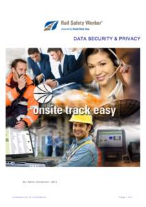 DATA SECURITY & PRIVACY  B y : Aa ro n St e ve n s o n[removed]Co mmer cially In Con fiden ce