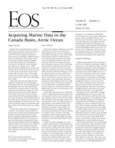 Eos, Vol. 90, No. 23, 9 June[removed]VOLUME 90 NUMBER 23