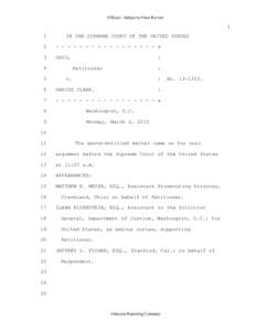 United States evidence law / Evidence law / Antonin Scalia / John Roberts / Confrontation Clause / Ohio v. Roberts / Witness / Hearsay / Crawford v. Washington / Law / Conservatism in the United States / Supreme Court of the United States