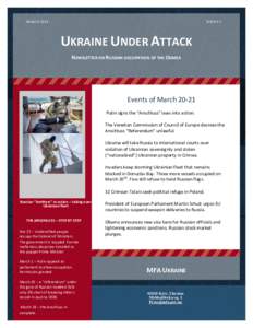 MARCHISSUE # 5 UKRAINE UNDER ATTACK NEWSLETTER ON RUSSIAN OCCUPATION OF THE CRIMEA