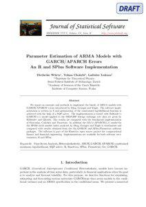 Time series analysis / Normal distribution / Likelihood function / Regression analysis / NumXL / Statistics / Econometrics / Autoregressive conditional heteroskedasticity