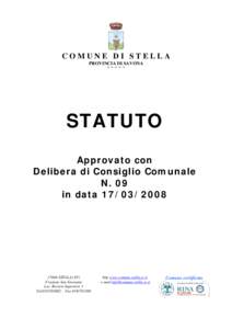 COMUNE DI STELLA PROVINCIA DI SAVONA ~~~~~