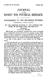 Journal of the Society for Psychical Research