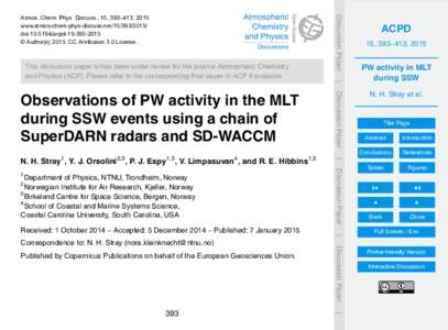 Discussion Paper  Atmos. Chem. Phys. Discuss., 15, 393–413, 2015 www.atmos-chem-phys-discuss.net[removed]doi:[removed]acpd[removed] © Author(s[removed]CC Attribution 3.0 License.