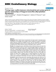 BMC Evolutionary Biology  BioMed Central Open Access