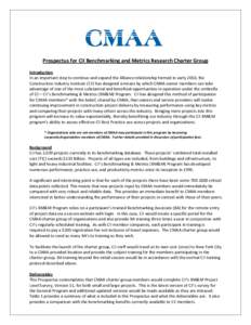 Construction Management Association of America / Construction Industry Institute / Construction management / Benchmarking / Program management / Building engineering / Construction / Architecture