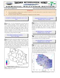 East Africa / Tanzania / Rain / Intertropical Convergence Zone / Kigoma Region / Mwanza / Geography of Africa / Africa / Earth