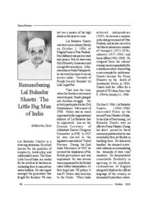 Orissa Review  not see a person of his high ideals in the days to come.  Remembering