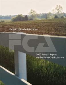 Contents Statement of the Chairman and CEO .................................................................................... 1 Farm Credit Administration ..............................................................